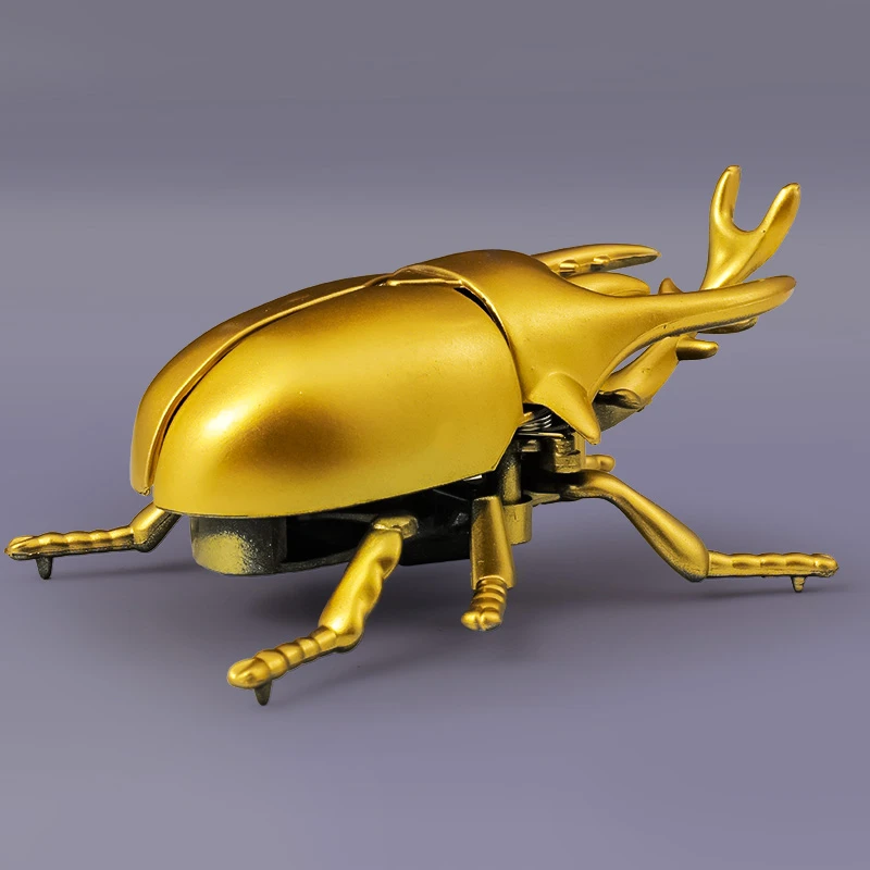 上链发条甲虫玩具昆虫甲壳虫仿真动物金龟子虫子机械模型会动会走