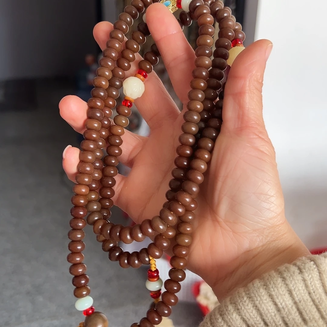 吊坠白玉菩提6×90斜挎