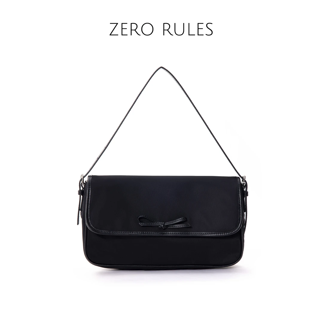 24120426【不乖的蝴蝶结】府绸缎面+小羊皮 轻奢巴家蝴蝶结包包