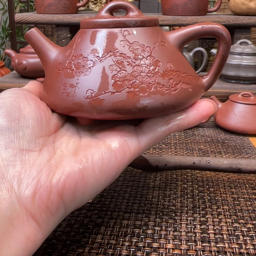 紫砂茶壶宜兴原矿紫砂手工制全260