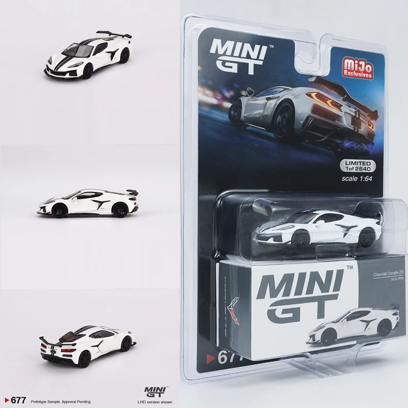 MINIGT 1:64 雪佛兰 Chevrolet 白色 仿真合金汽车模型 #677 白色