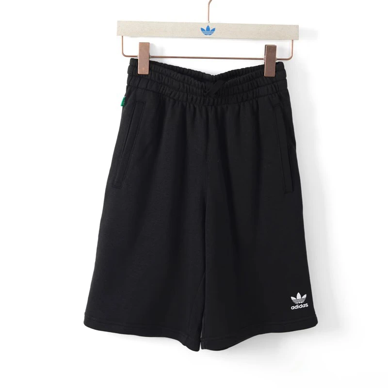 （直播断码专属）正品Adidas三叶草男款休闲透气针织五分短裤HR8617