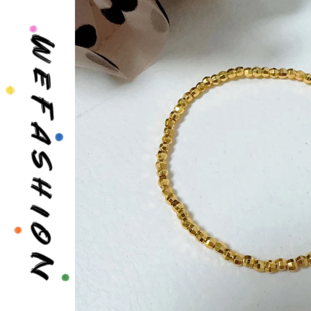 合金手链 【WE】细款碎星河弹力绳手链