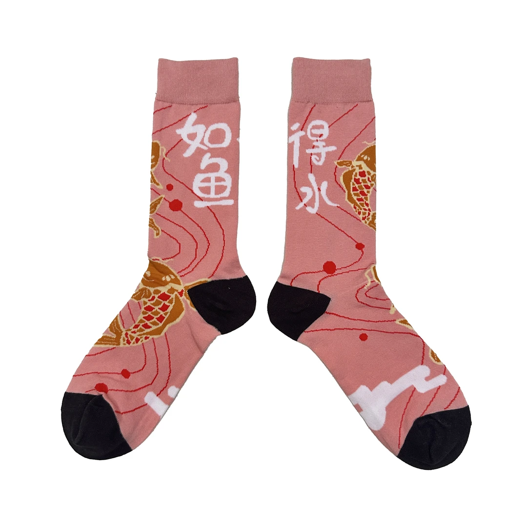 情侣款组合拨款爱心波点眼网红英伦风潮流情侣百搭ins潮袜