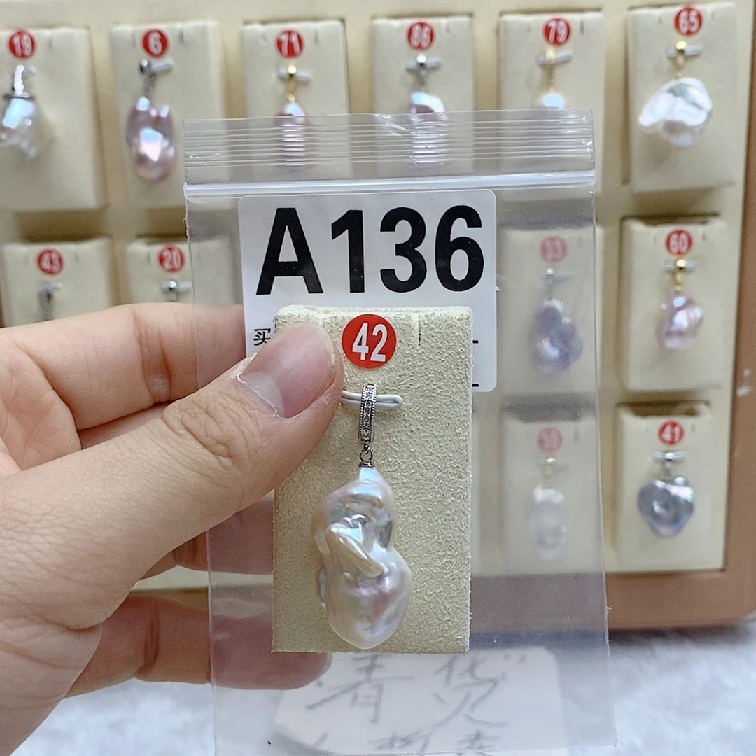 淡水珍珠银S925镶嵌颈饰