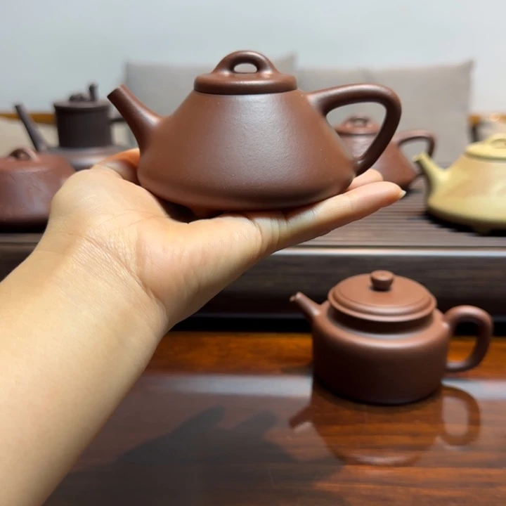 底槽青茶壶全手工子冶石瓢150ml