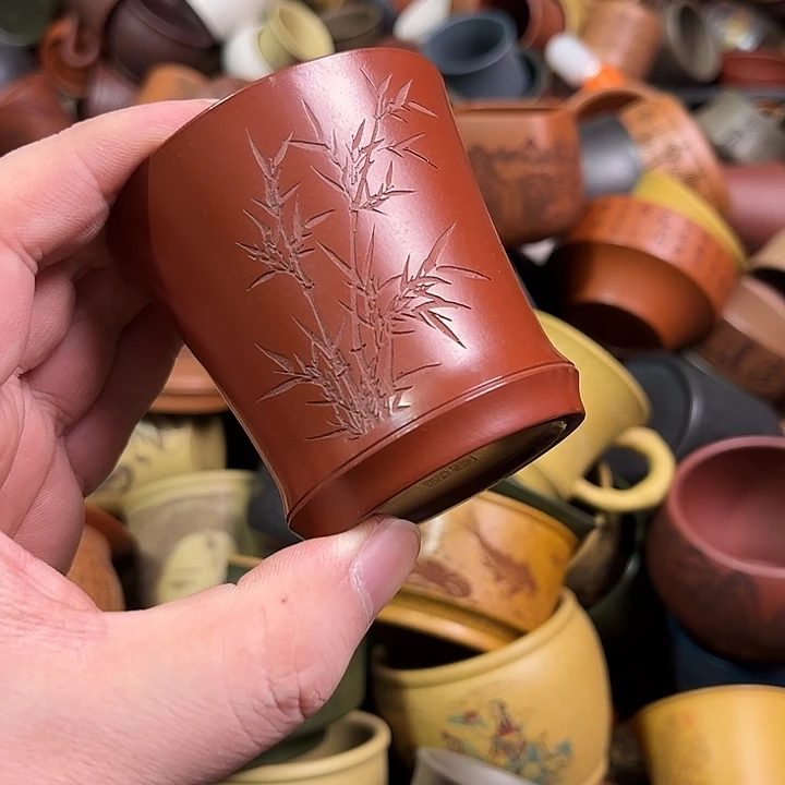 紫砂茶杯全手工紫砂主人杯