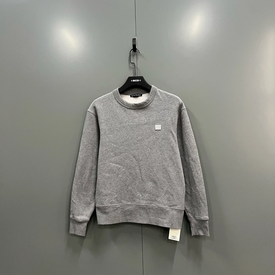 (ll) Acne Studios 灰色徽标刺绣卫衣 XS码/95新/jc601370 污渍