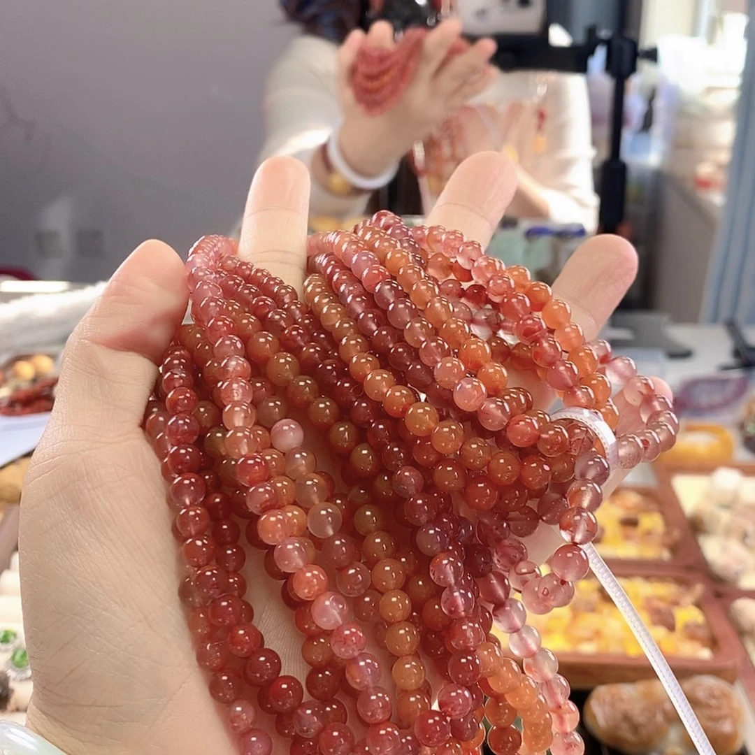 南红玛瑙合金手链