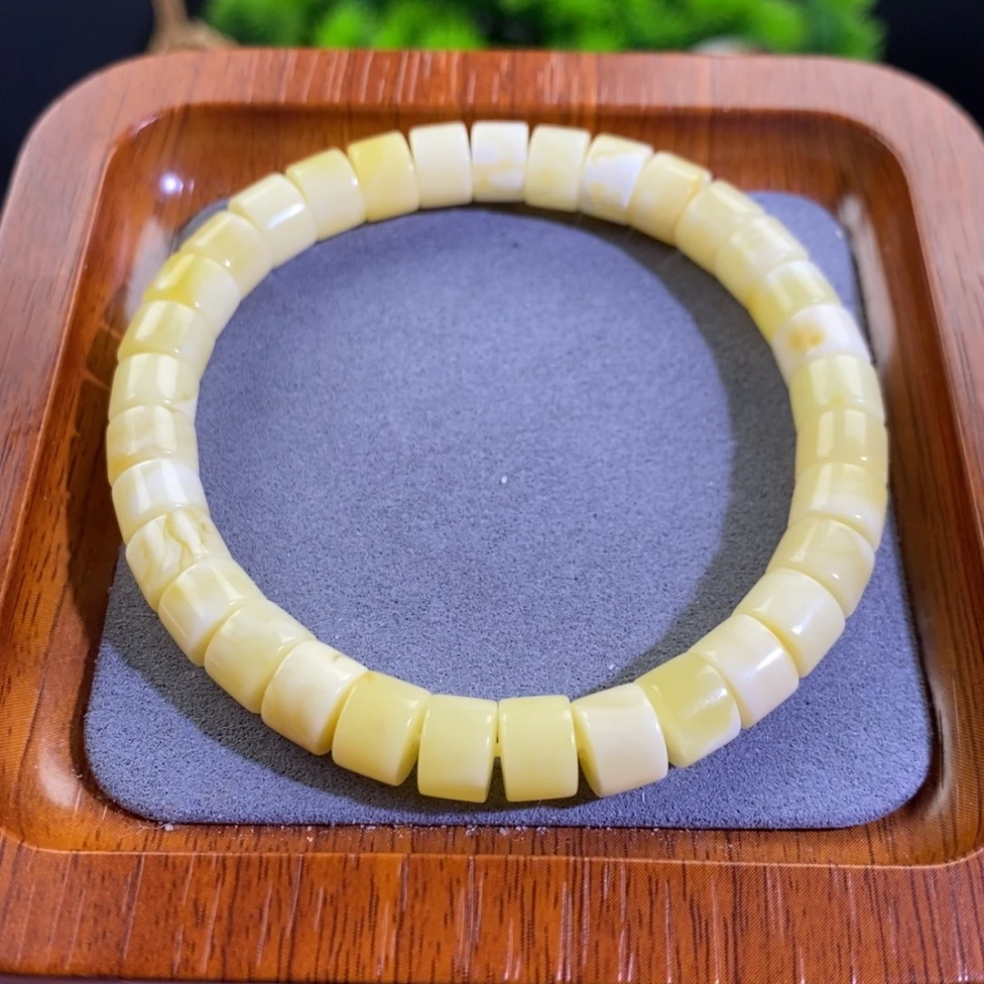 蜜蜡未镶嵌手链俄料天然蜜蜡直切手串8mm