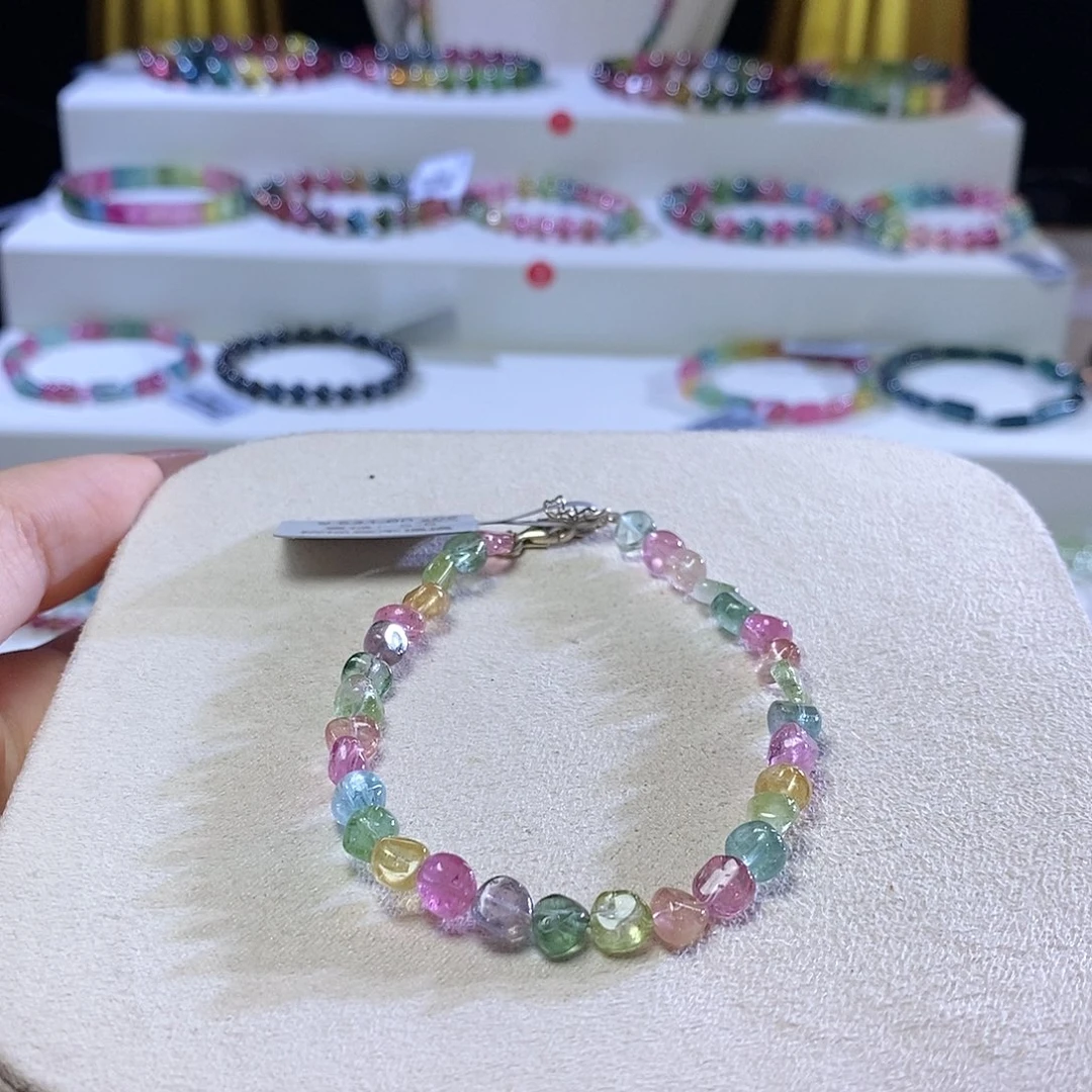 手链未镶嵌碧玺糖豆