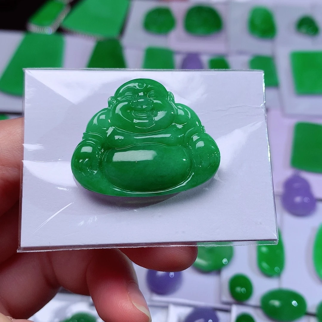 颈饰未镶嵌翡翠天然翡翠