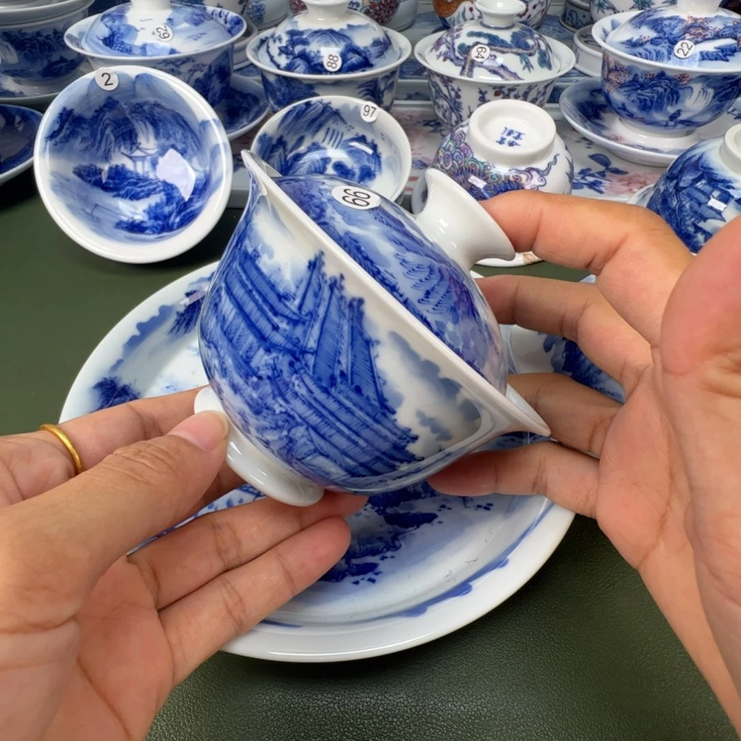 景德镇纯手工纯手绘茶具木木99