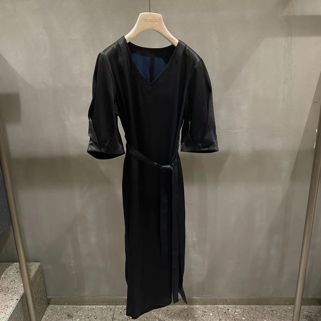 38姆米 香云纱 全真丝  裙子  Q0647