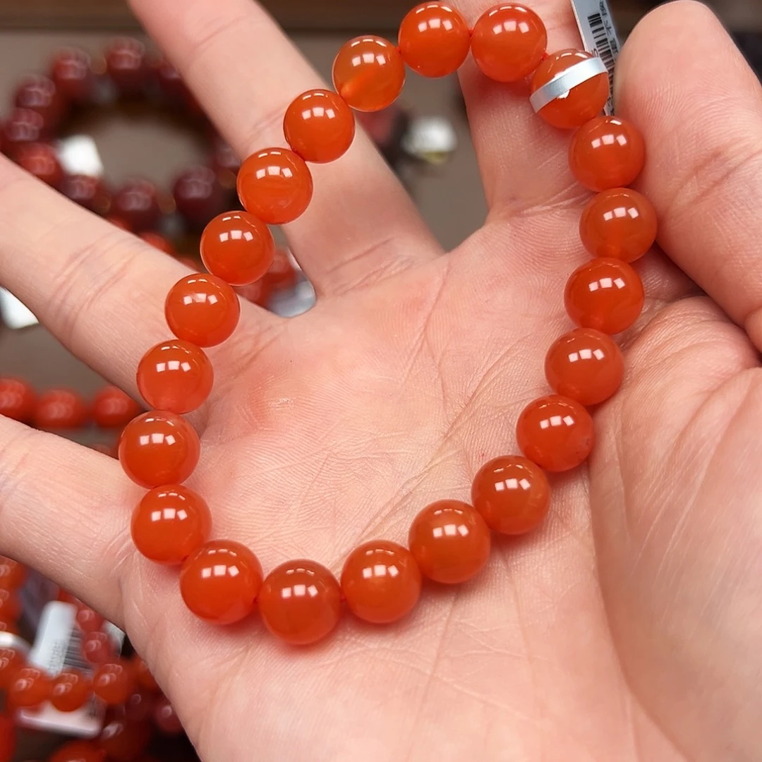 南红玛瑙未镶嵌手链