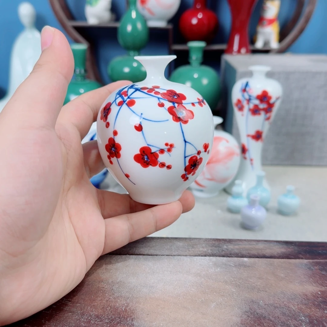 陶瓷手工小花器摆件