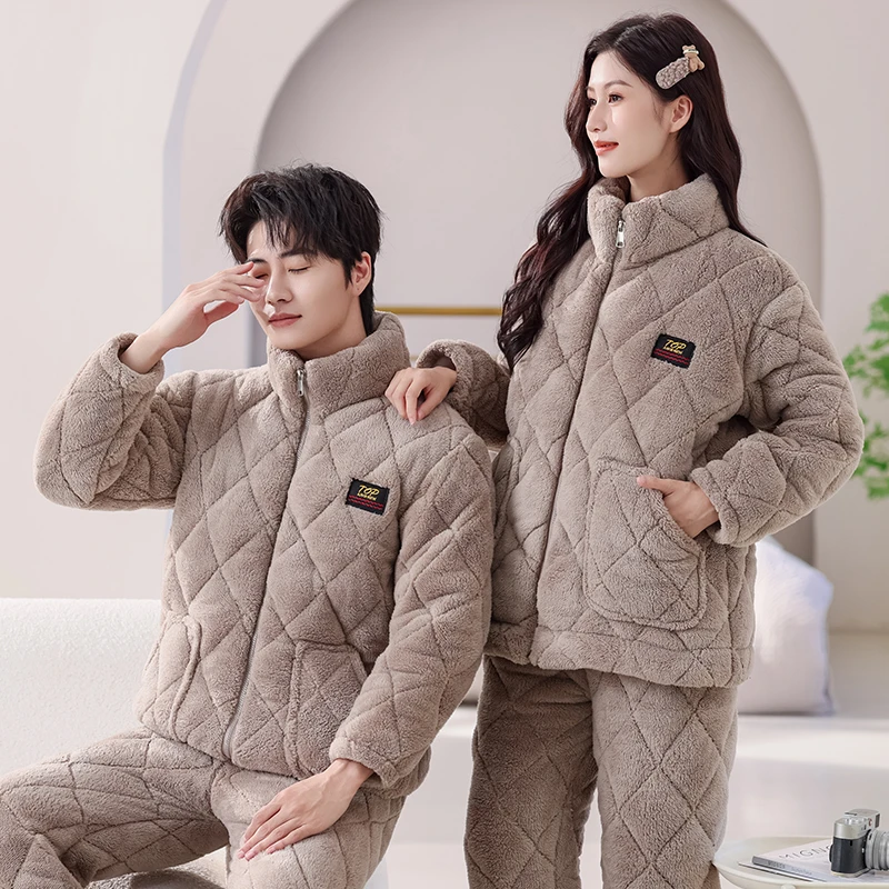 【三层夹棉变态厚】25年冬季省服情侣款防风保暖锁温可外出家居服