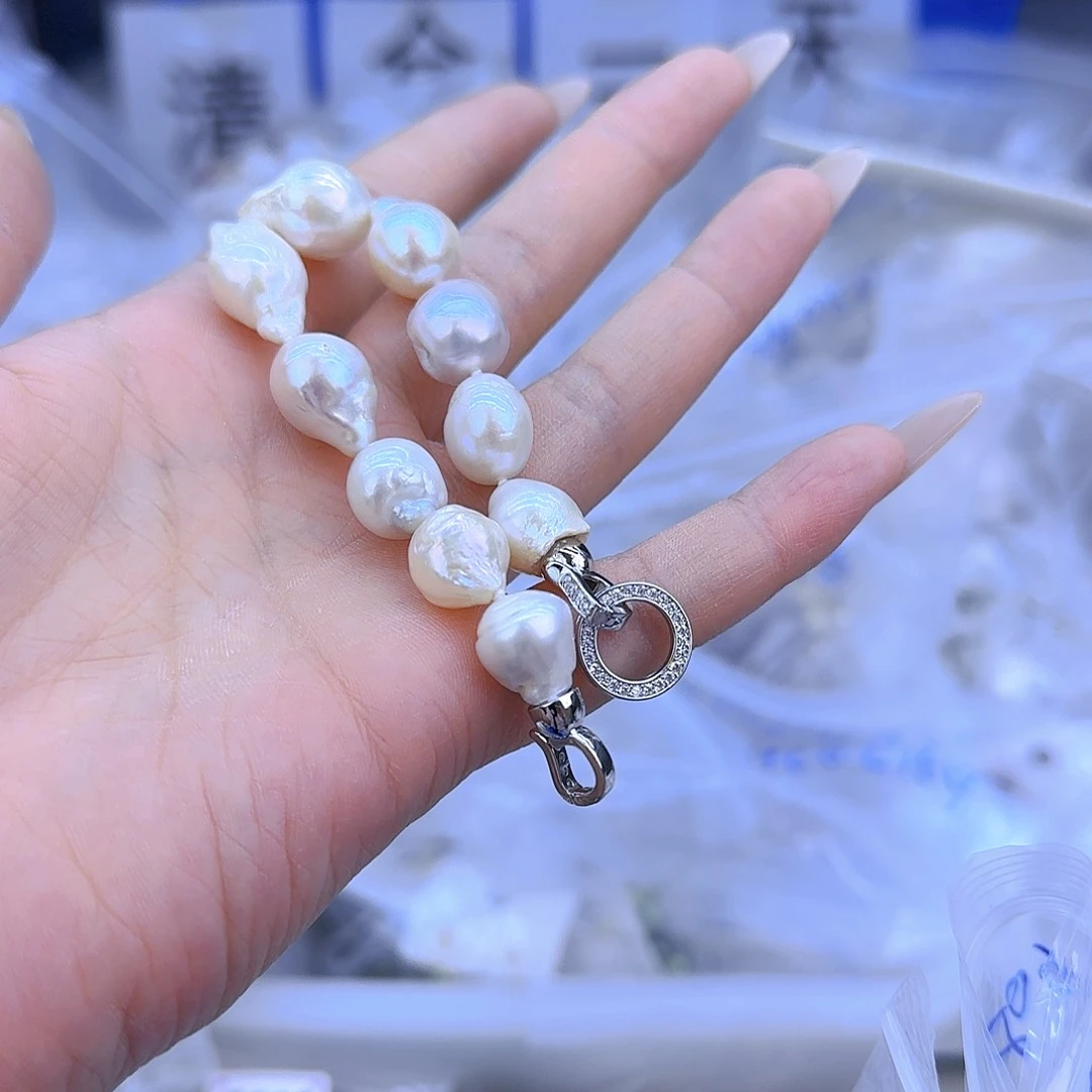 银S925镶嵌82淡水珍珠