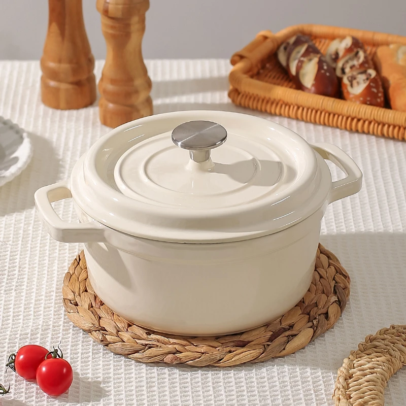 川岛屋珐琅锅铸铁锅家用炖盅炖锅砂锅煲汤炖汤锅电磁炉专用焖煮锅