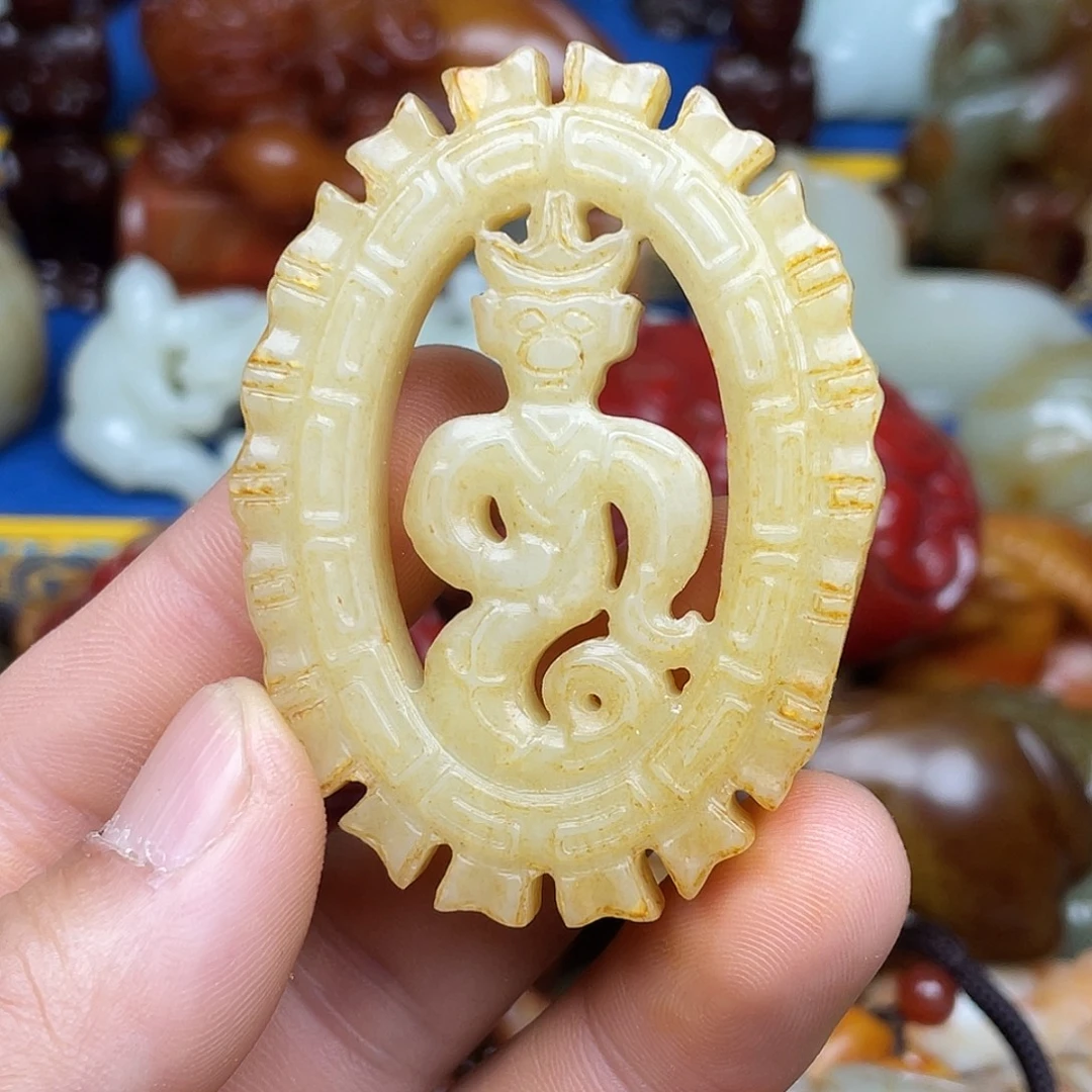 和田玉未镶嵌挂件