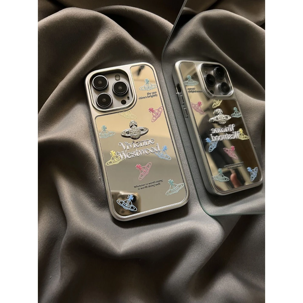 【jojo专属】立体英文星球适用苹果16promax手机壳15新款镜面网红女