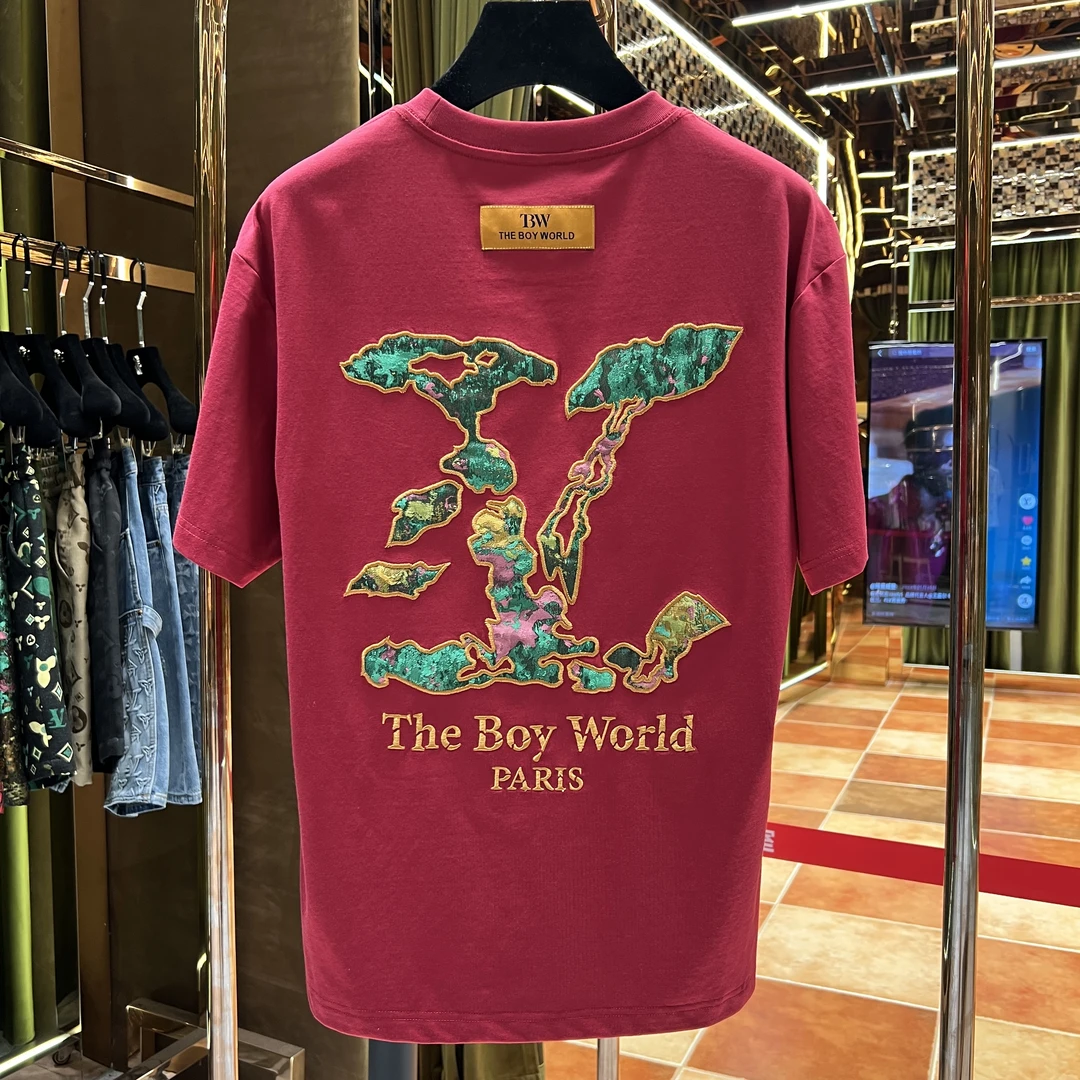 F【刚子专属】2025夏季新品百搭重工刺绣短袖88665