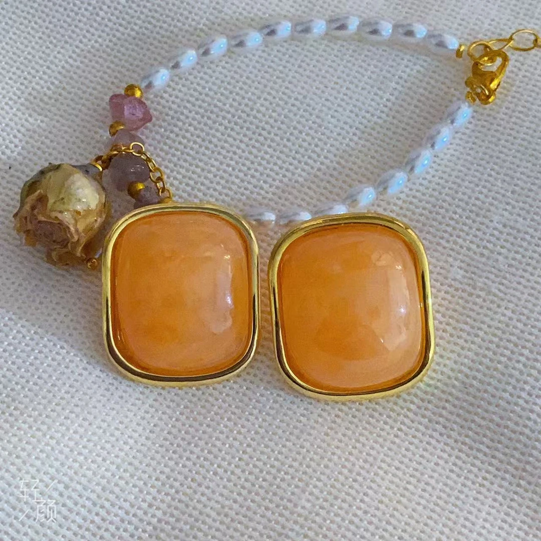 铜合金耳饰 珀卡曼早春系列超夸张耳钉A145