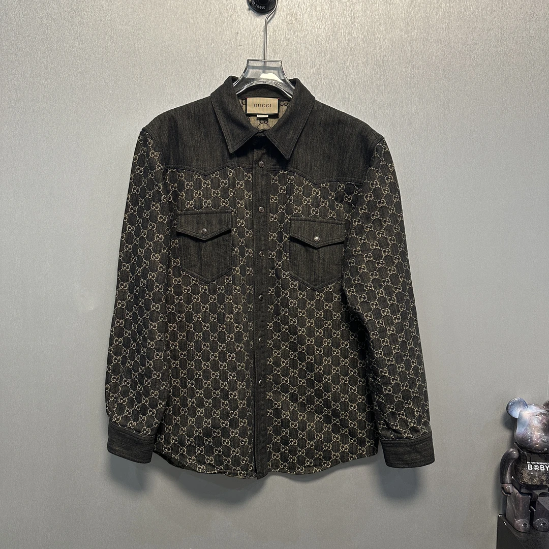 99新 GUCCI/古驰 98新/古驰GUCCI经典牛仔logo外套52码24121202