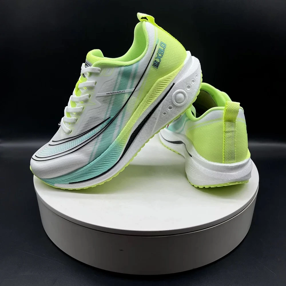 透气上班男鞋透气跑鞋百搭跑步飞织鞋减震轻便耐磨软底工作鞋速干