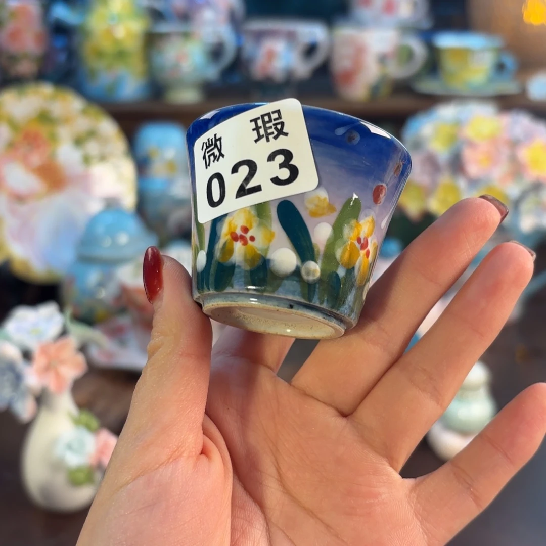 景德镇手绘高温釉下彩陶瓷茶具