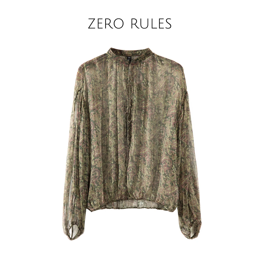 25031060【挥金入夜衬衫】Y版100桑蚕丝+绣金然丝线奢线!真丝衬衫