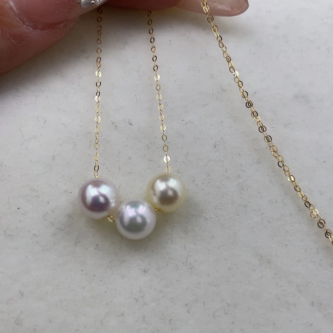 海水珍珠18K金镶嵌颈饰