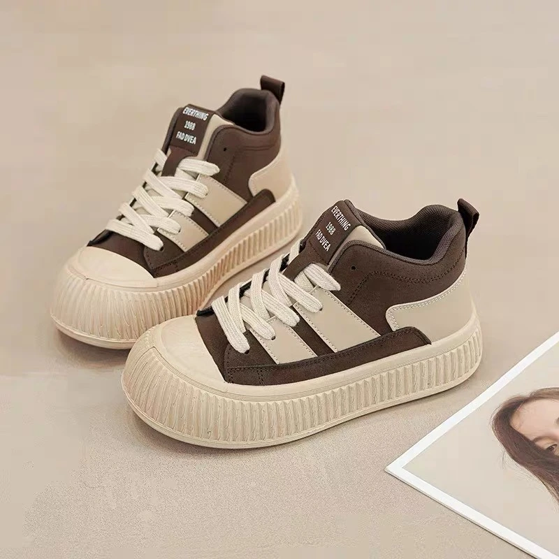 女生秋冬新款高帮休闲板鞋老爹鞋MR021