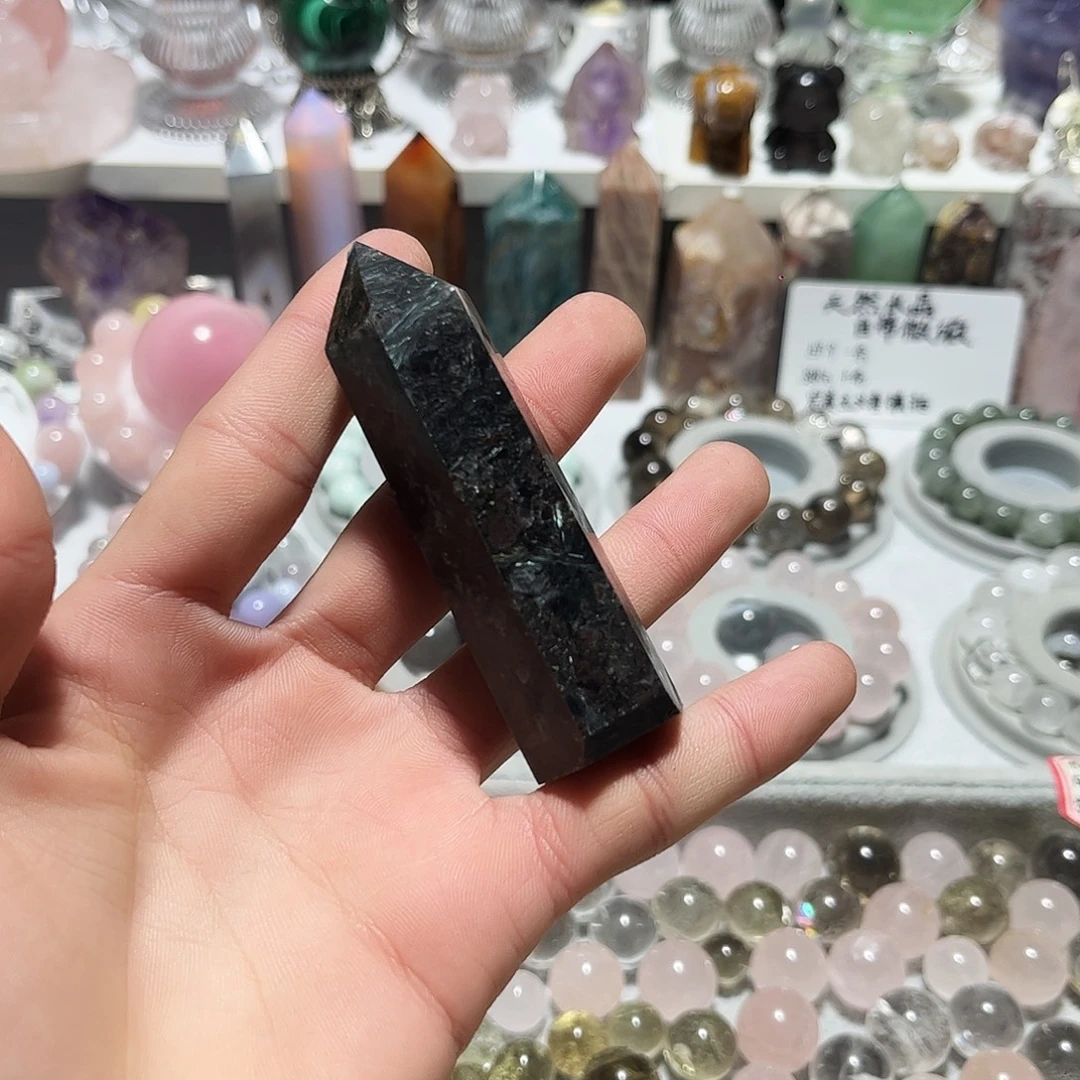 紫晶珠宝半成品银S925镶嵌开播福利闪灵（蓝闪）柱子