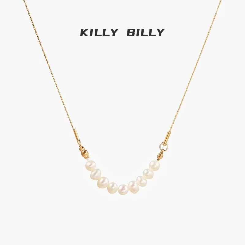 KILLY BILLY天然淡水珠简约ins风轻奢项链