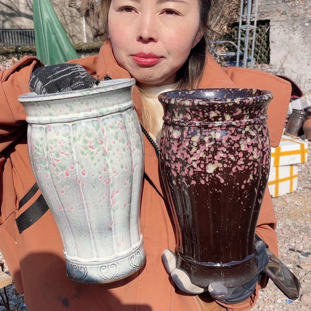 红陶王嫂花盆0218-241