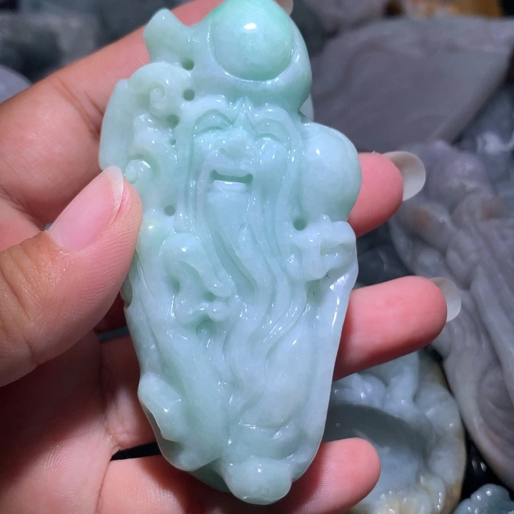 翡翠未镶嵌颈饰保真天然A货翡翠