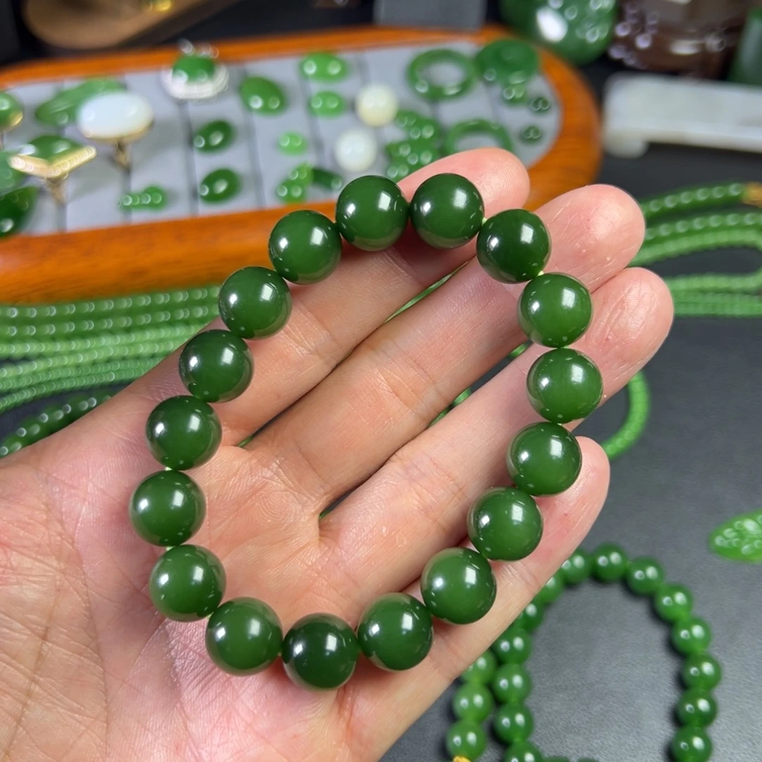 和田玉未镶嵌手链