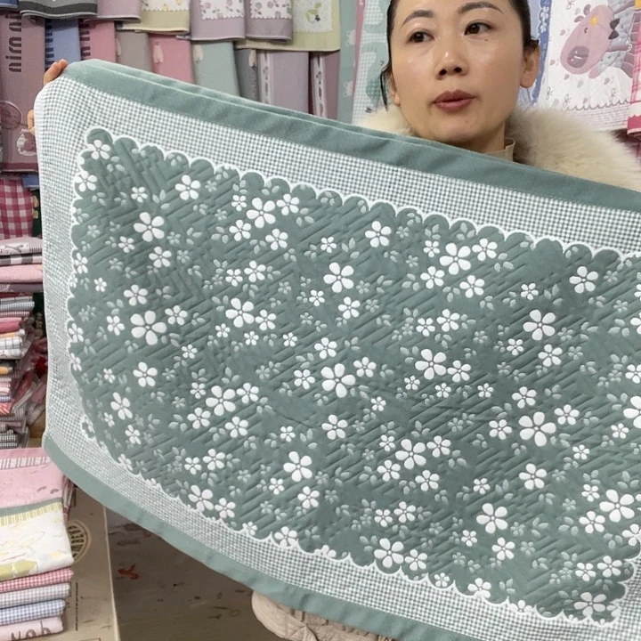 棉特价绿色小雪花