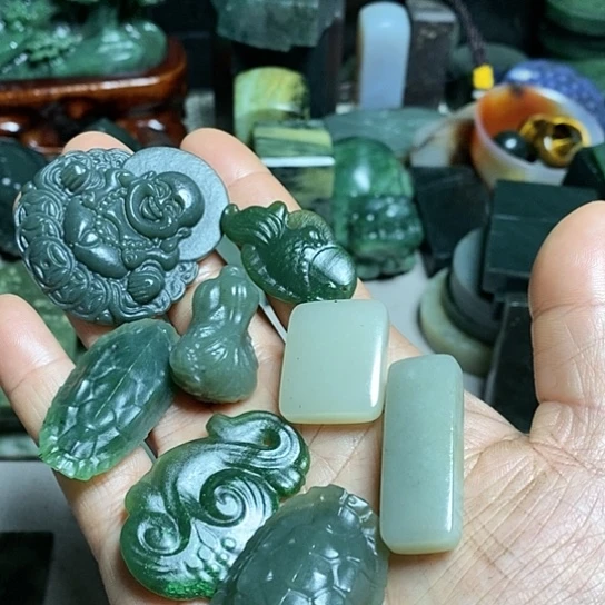 【闪购商品】和田玉（糖玉）珠宝半成品未镶嵌于**遇