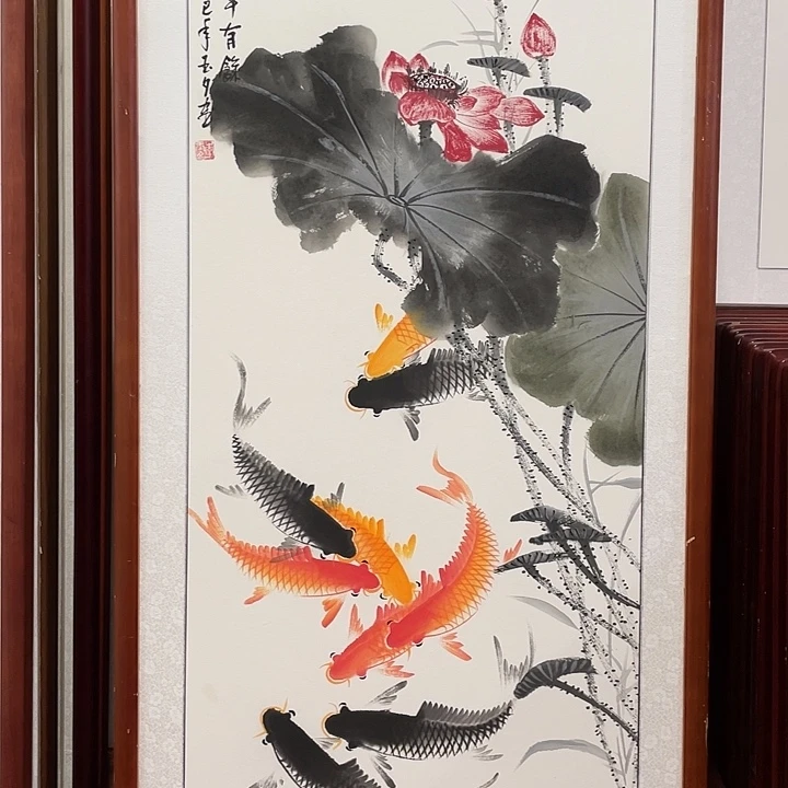 国画带框尺寸63*123厘米