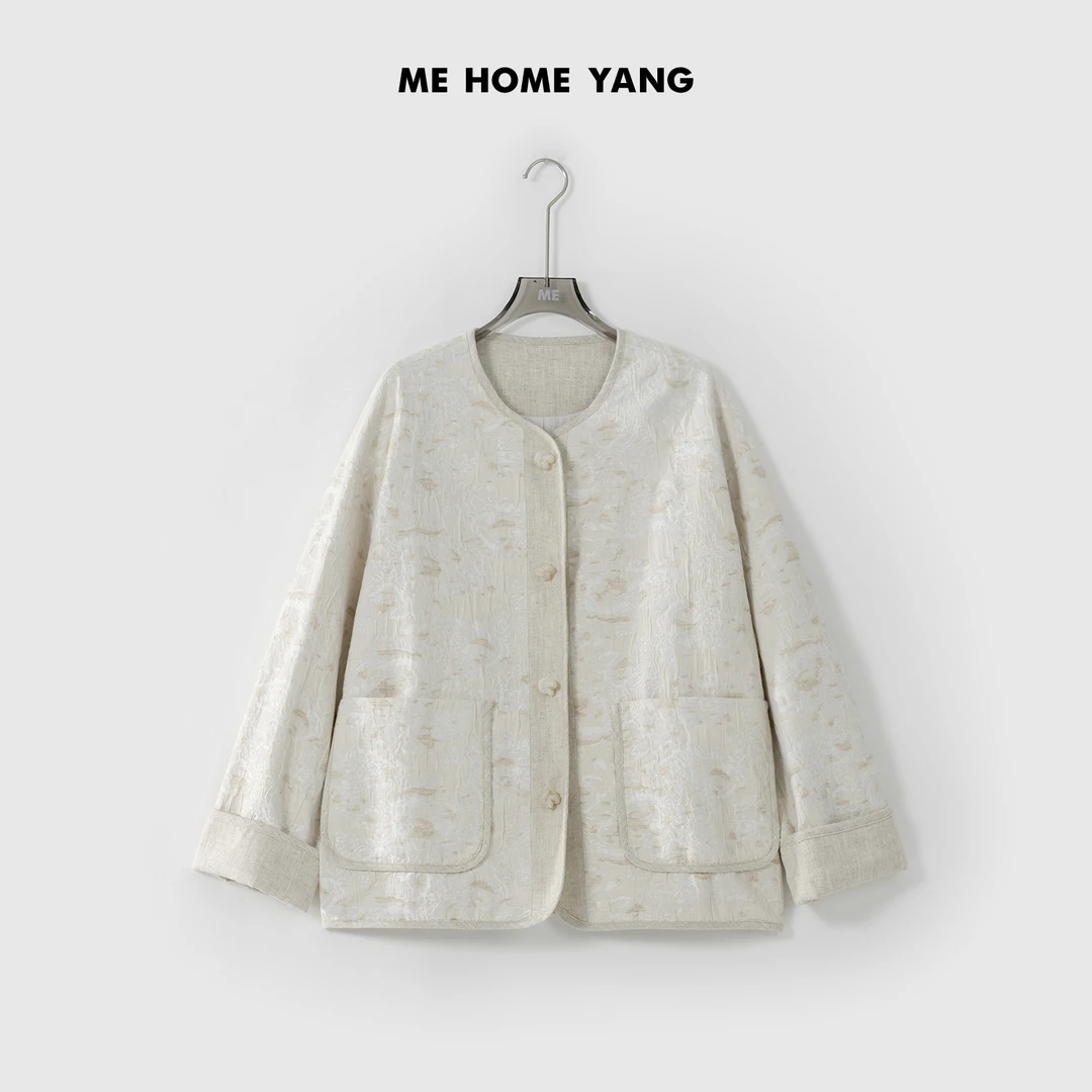 ME【木兰】重工轻奢女士显瘦设计感时尚百搭休闲外套MEQS1059