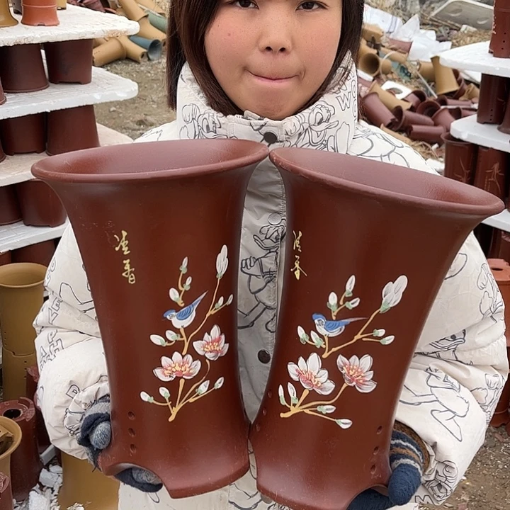 宜兴紫砂精品花盆