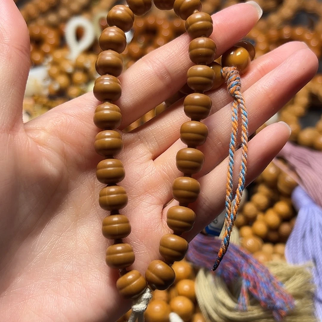 猴头核桃手串全品葫芦橘蓝彩线