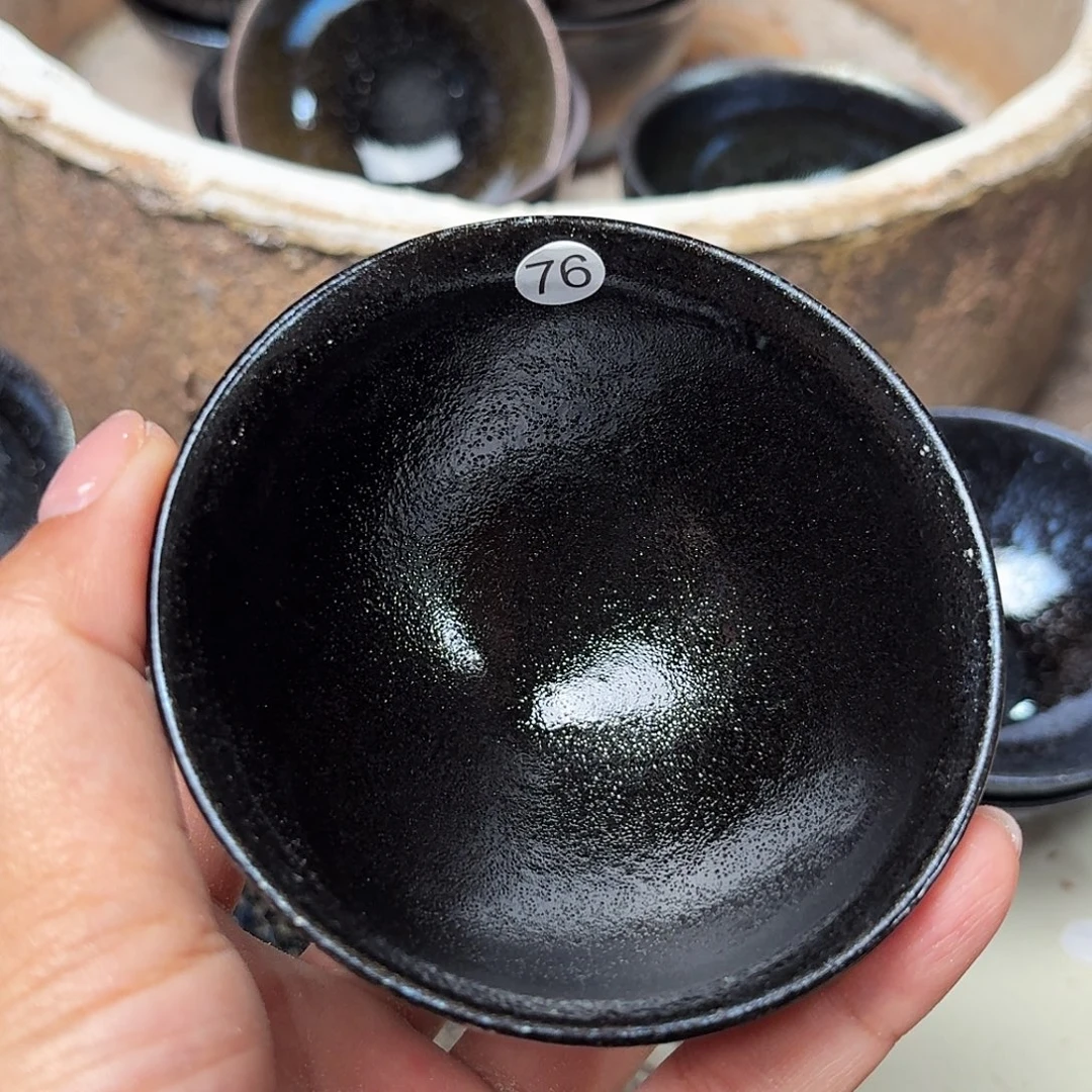 茶盏义兴龙窑建盏，76微瑕