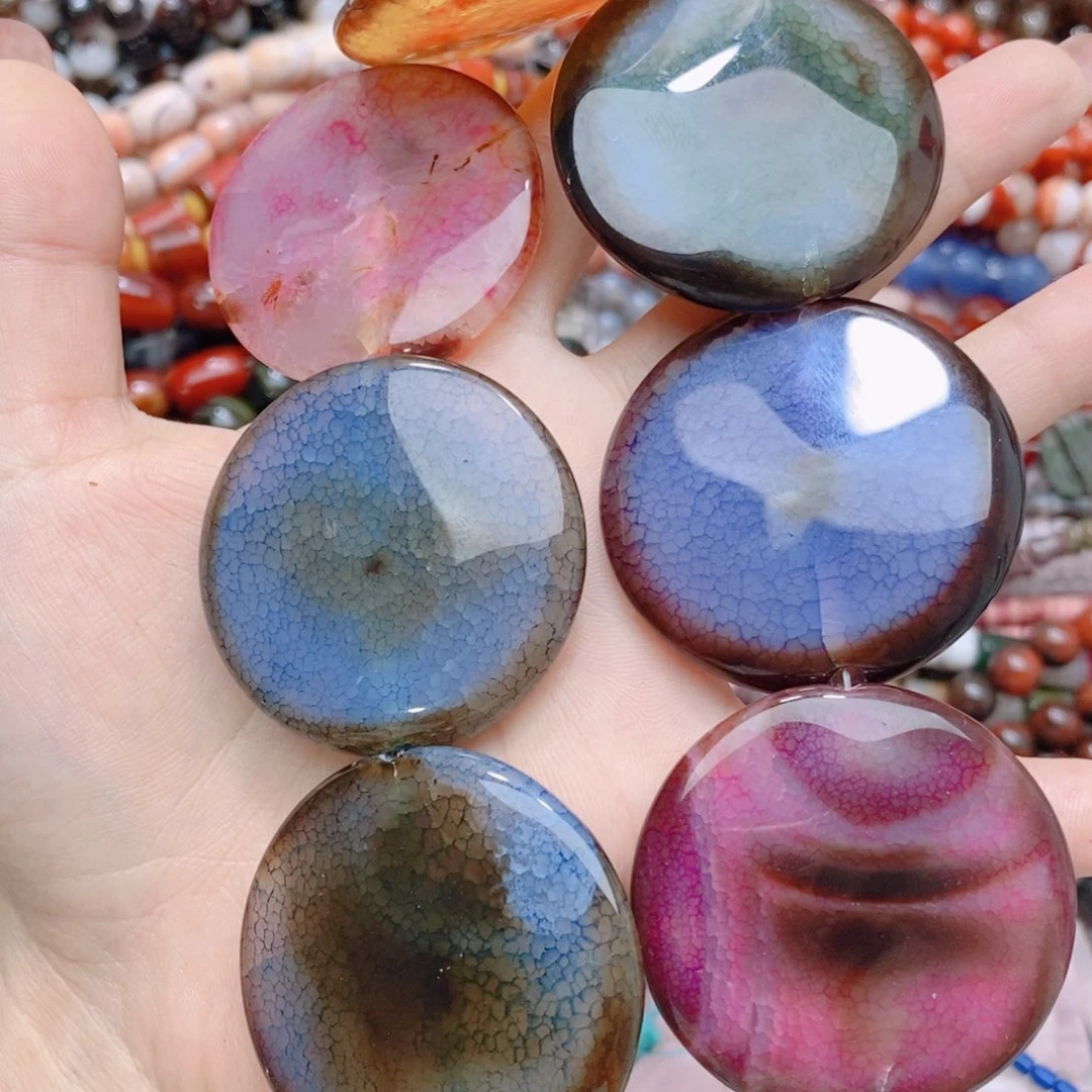 琉璃DIY大圆饼随机一条装散珠