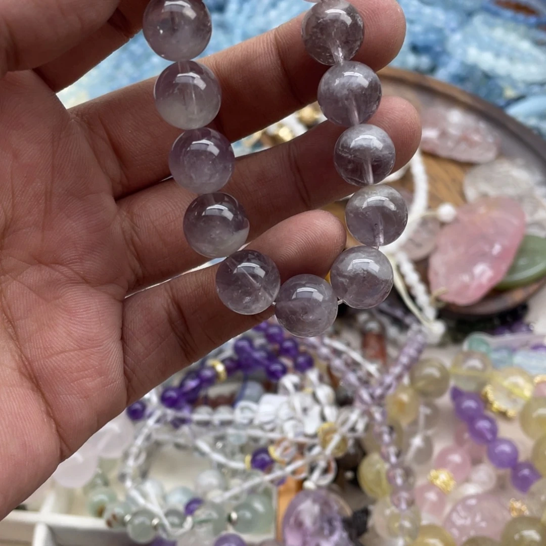 银S925镶嵌手链紫晶