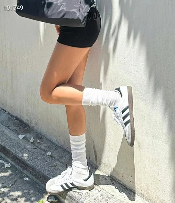 韩国正品 no退换 白色小腿袜