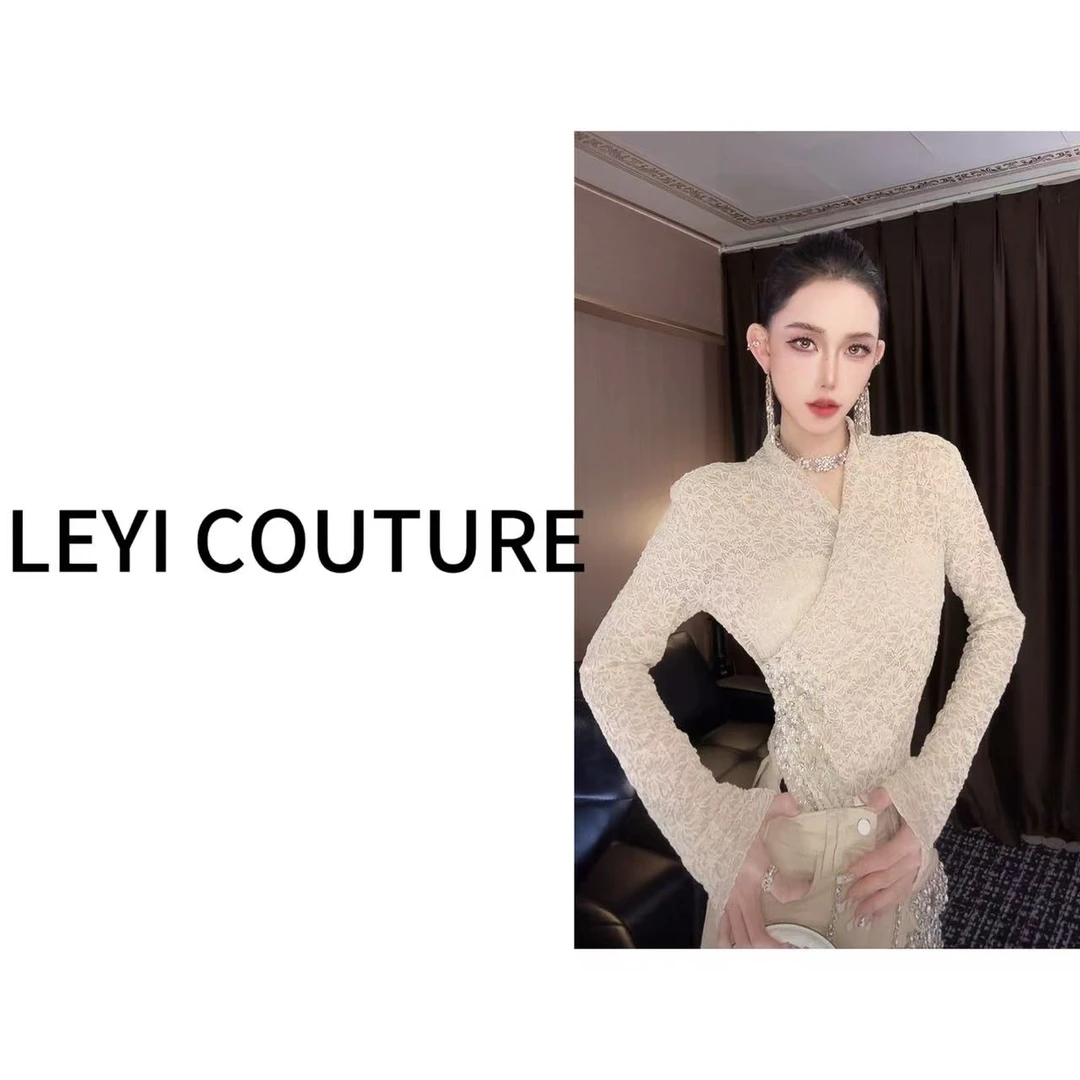 【 LEYI COUTURE】畑畑2025高端气质时尚“星光入怀”时尚上衣