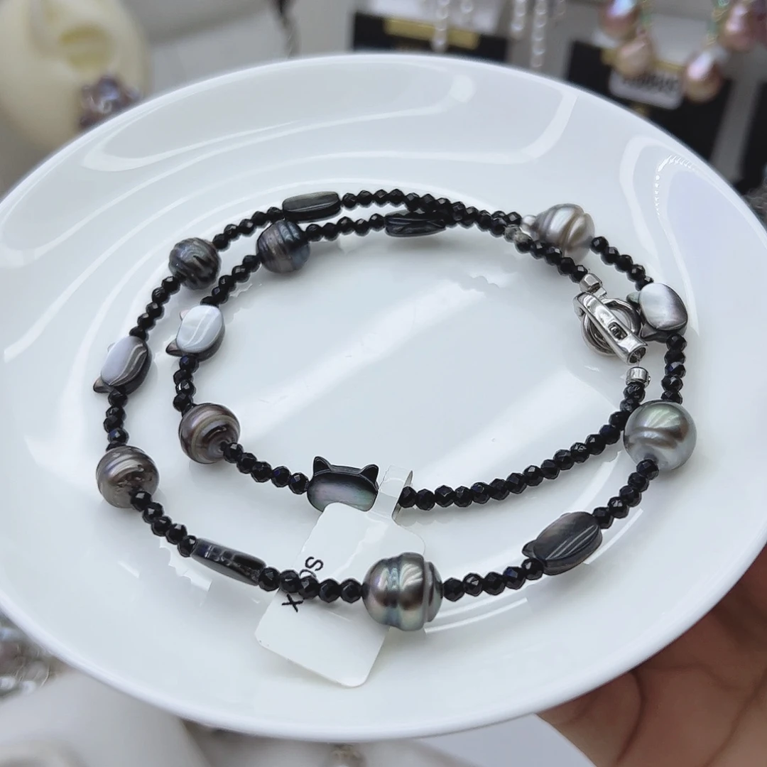 淡水珍珠耳饰银S925镶嵌